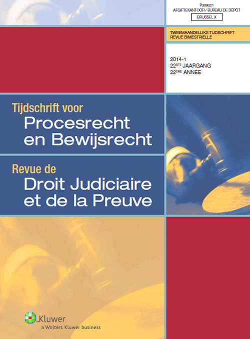 Tijdschrift voor procesrecht en bewijsrecht 
